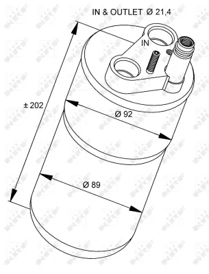 NRF 33322 Renault Laguna 1.9d 01-Receiver Driers 8200932916