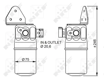 NRF 33334 Audı A8 4.2 03-Receiver Driers 4E0820189G