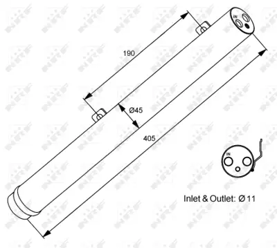 NRF 33353 Mercedes Ml-Series 3.0d 05-Receiver Driers A2518350047