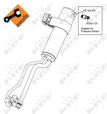 NRF 33369 Nıssan Qashqai 1.5d 07-Receiver Drierswith Adapter 92133JD50B