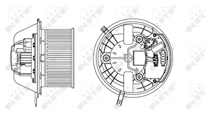 NRF 34169 Bmw 1 2.0d 05-Interior Blower 9227670