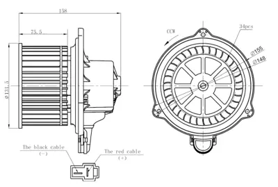NRF 34274 Hyundaı İ30 1.4 07-Interior Blower 971132L000