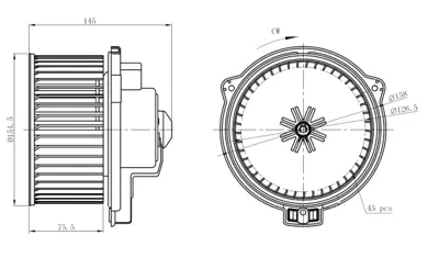 NRF 34294 Mercedes Ml-Series 3.2 98-Interior Blower 1638202142