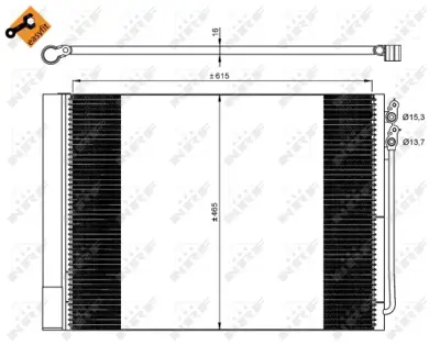 NRF 350033 Klıma Radyatoru Bmw F10 F01 N47 N57 B47 B57 9391489