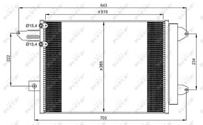 NRF 350070 Audı A3 2.5 04-Condenserwith Dryer 8J0820411B