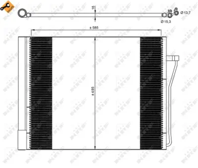NRF 350077 Klıma Radyatoru Bmw F01 F02 F03 F04 9391491