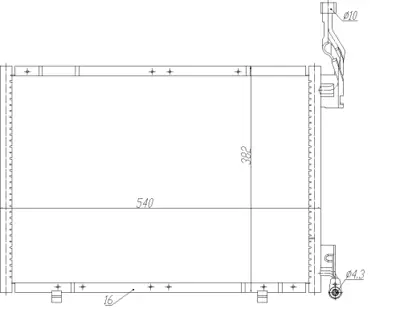NRF 350484 Kondenser Klıma Radyatoru  Ford Fıesta B Max 2012 1.6 Tdcı AV1119710EB