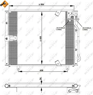 NRF 35132 Klıma Radyatoru Bmw E32 E34 8391316