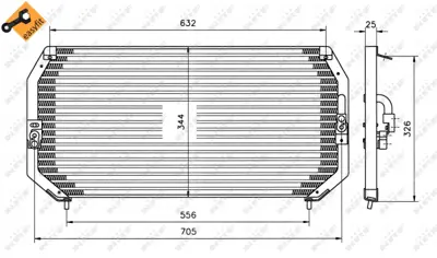 NRF 35193 Toyota Carina 1.6 92-Condenser 8846020380