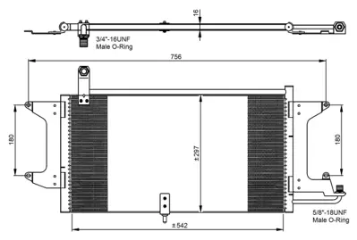 NRF 35204 Vw Passat 1.6d 88-Condenser 357820413C
