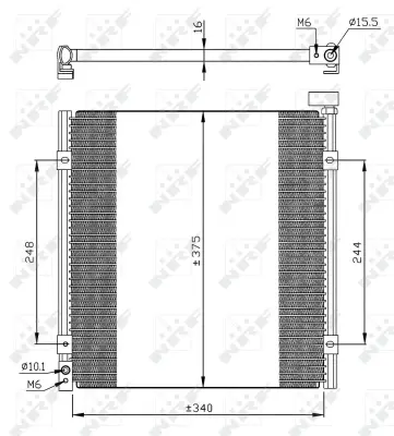 NRF 35264 Honda Civic 1.4 96-Condenser 80110S04K81