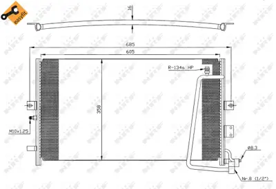 NRF 35269 Saab 9-5 2.3 98-Condenser 4541215