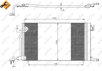 NRF 35304 Klıma Radyatoru P306 Partner Xsara Xsara Iı Zx Benzınlı E163305