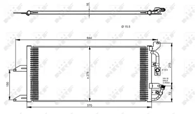 NRF 35335 Fıat Punto 1.1 94-Condenser 46479313