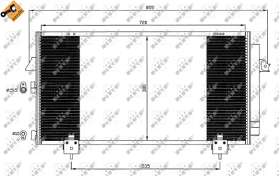 NRF 35381 Toyota Rav 4 2.0d 00-Condenserwith Dryer 8846042090