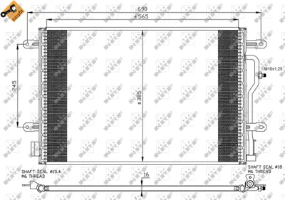 NRF 35465 Audı A4 1.9d 01-Condenser 8E0260403D