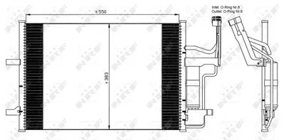 NRF 35508 Klıma Radyatoru Mazda 3 1.6 04- BPYK6148ZA