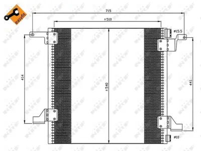 NRF 35526 Klıma Radyatoru  Mercedes Ml-Serıes 2.7d 98- A1638300170