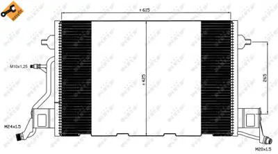 NRF 35564 Audı A6 4.2 97-Condenser 4B3260403G