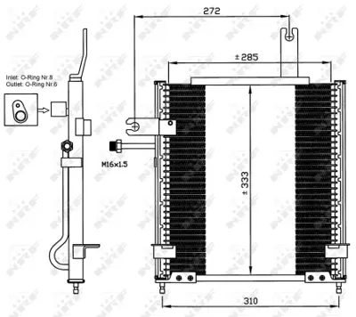 NRF 35597 Mazda Demio 1.3 96-Condenser DC3761480A