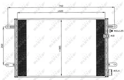 NRF 35605 Audı A6 2.0d 04-Condenser 4F0260403Q