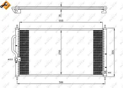 NRF 35627 Honda Cr-V 2.0 96-Condenser 80110ST7A21