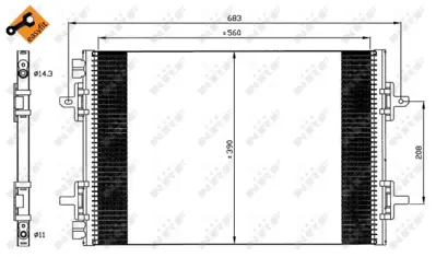 NRF 35634 Renault Espace 2.2d 97-Condenser 6025313367