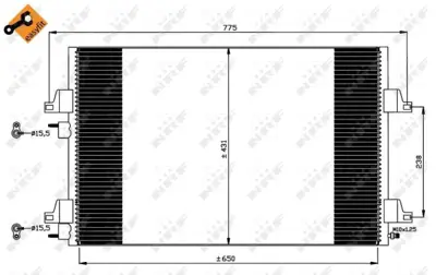 NRF 35749 Renault Espace 2.2d 03-Condenser 8660003448