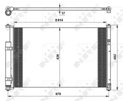 NRF 35769 Suzukı Grand Vitara 1.9d 05-Condenserwith Dryer 9531064JA0