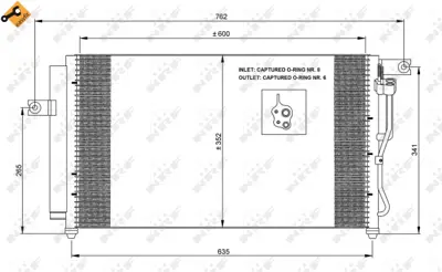 NRF 35798 Klıma Radyatoru  Hyundaı Accent 1.4 06- 976061E002