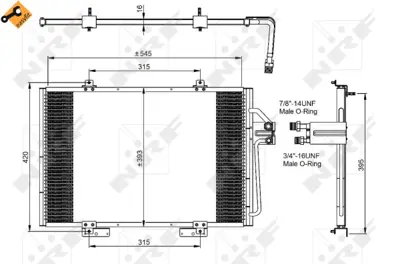 NRF 35815 Renault Espace 2.0 91-Condenser 6025109349