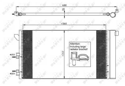 NRF 35921 Klıma Radyatoru (Condenser) Fıat Panda 1.3 Mjet 04> 51960726