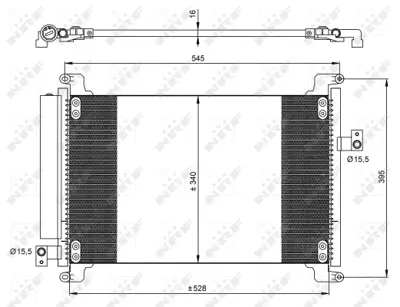 NRF 35941 Fıat Multipla 1.6 99-Condenserwith Dryer 51804557