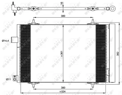 NRF 35946 Klıma Radyatoru  Cıtroen C5 2.0d 08- 9685742080