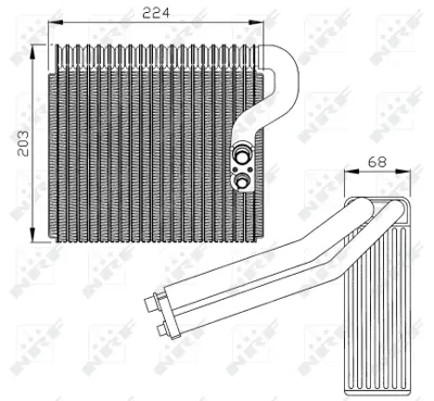 NRF 36063 Evaporator A-Class W168 97>04 A1688300258