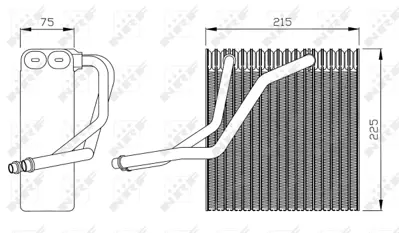 NRF 36069 Evaporator Vw Golf 1.4 98-                  1J1820103A