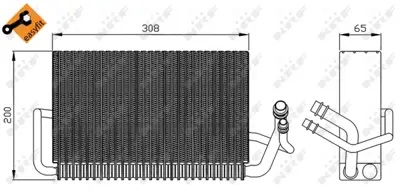 NRF 36121 Evaporator C219 05>10 W211 02>08 S211 03>09 A2118300758
