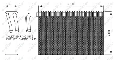 NRF 36146 Evaporator Bmw E39 E53 Range Rover 3 Vogue L322 02>12 8385560
