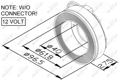 NRF 38447 Opel Zafira 2.0d 99-Coil,Clutch Compressor 4D0260805C 4D0260808A 4Z7260805 55036151G 8391695 93176860 99612601152 A1191300015 ERR4375
