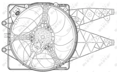 NRF 47203 Fıat Punto 1.3d 09-Fan Complete 51813582