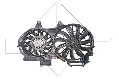 NRF 47205 Audı A4 1.9d 01-Fan Complete 8E0959455K