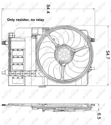 NRF 47301 Fan Komple 210 W  12 V Mını R50 R52 R53 17117541092