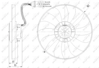 NRF 47410 Radyator Fanı Vw Polo 1.4d 02- 6Q0959455N
