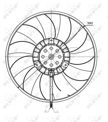 NRF 47422 Radyator Fanı Audı A6 2.0d 04-       4F0959455