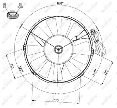 NRF 47467 Radyator Fanı Opel Corsa 1.0 93- 90510210