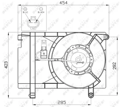 NRF 47471 Fan Motoru Kalos Aveo 02 > 96536522