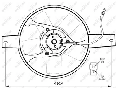 NRF 47540 Fan Radyatoru Fıat Ducato Eskı Model 7549962