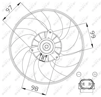 NRF 47557 Fan Motoru Megane Iı-Scenıc Iı 03> 7702295068