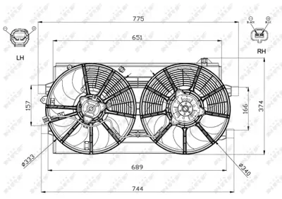 NRF 47570 Radyator Fanı Nıssan Leaf 11-                                         214813NA0A