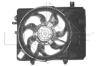 NRF 47684 Hyundaı Getz 1.1 02-Fan Complete 253861C100